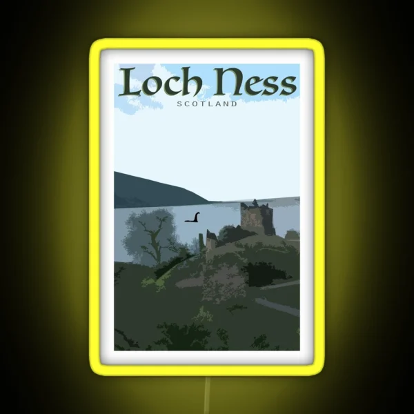Loch Ness Monster RGB Neon Sign
