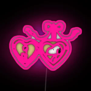 Locket Design Woodstock And Snoop RGB Neon Sign