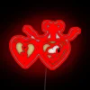 Retro Vibes Locket Design Inspired Woodstock & Snoop Dogg Neon Sign