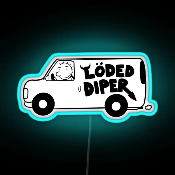 Loded Diper Van RGB Neon Sign