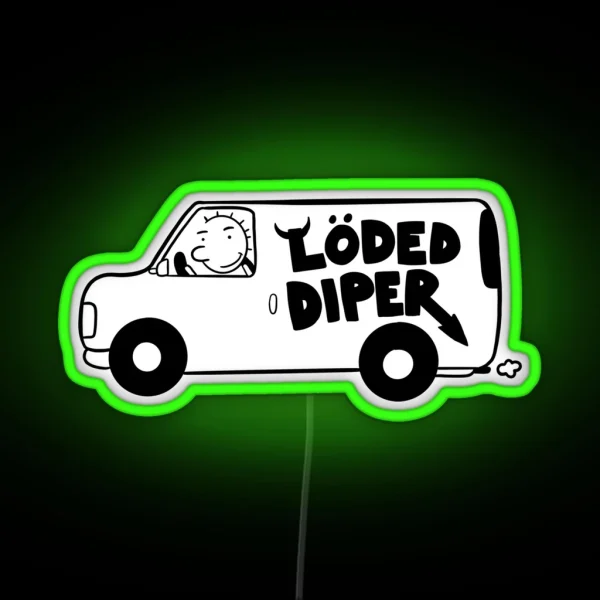 Loded Diper Van RGB Neon Sign