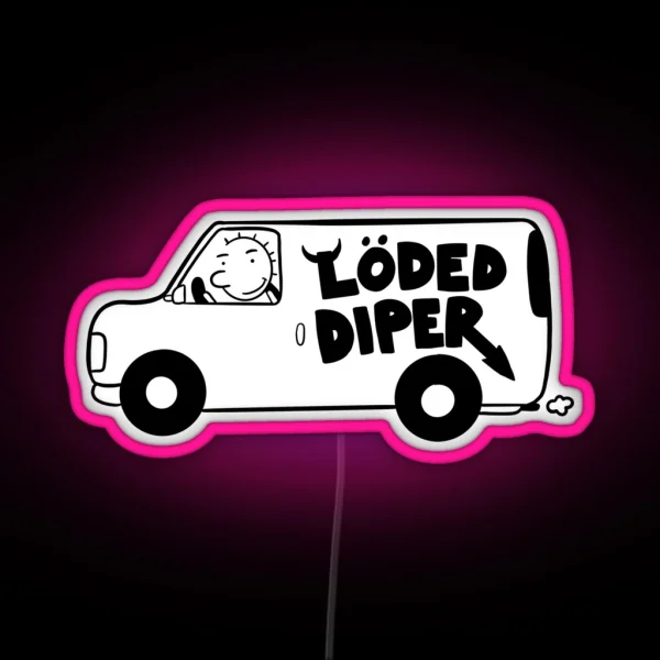Loded Diper Van RGB Neon Sign