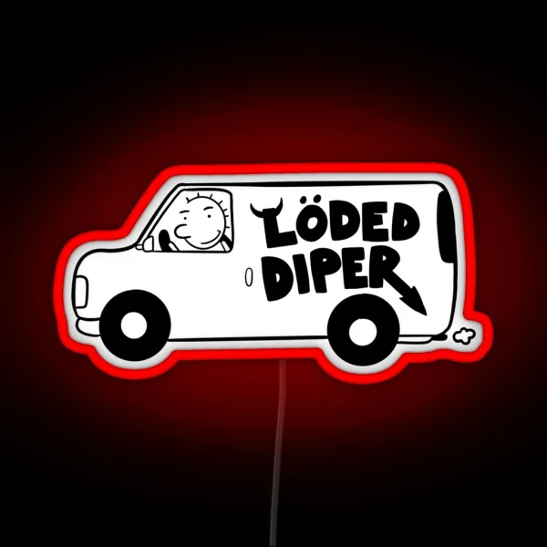 Loded Diper Van RGB Neon Sign