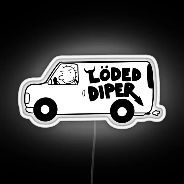 Loded Diper Van RGB Neon Sign