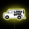 Customizable 24/7 RGB Neon Sign Display for Vehicle or Business