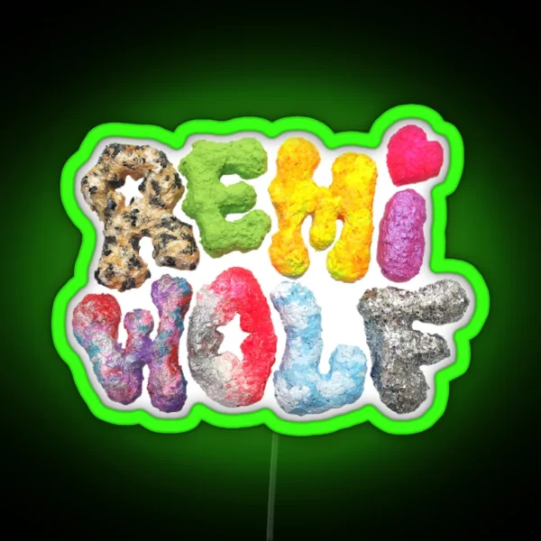 Logo Remi Wolf RGB Neon Sign