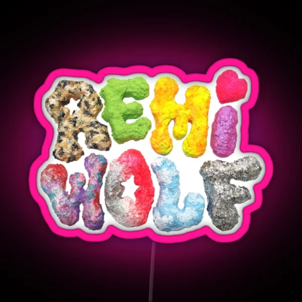Logo Remi Wolf RGB Neon Sign