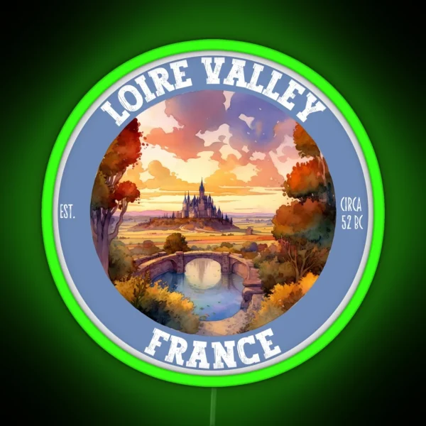 Loire Valley France Retro Vintage Amazing Outdoors RGB Neon Sign