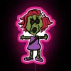 Neon Glow Lollypop Color Changing Sign in Vibrant RGB Lighting