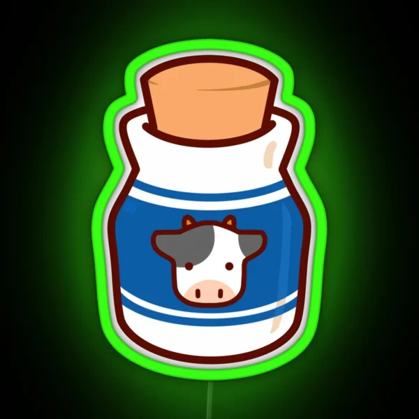 Lon Lon Milk Bottle RGB Neon Sign