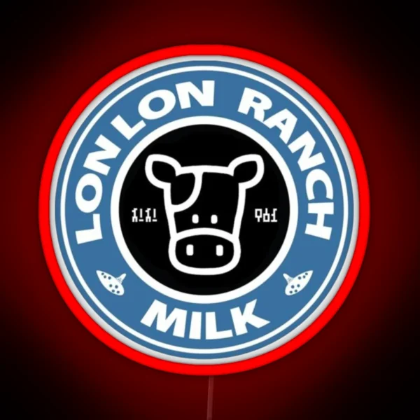 Lon Lon Milk High Quality BLACK RGB Neon Sign