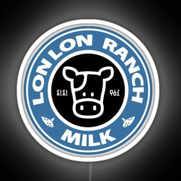 Lon Lon Milk High Quality BLACK RGB Neon Sign