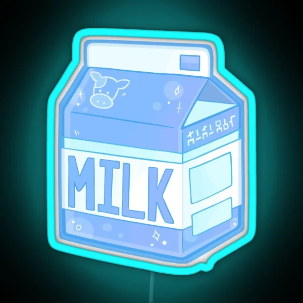 Lon Lon Ranch Milk Carton RGB Neon Sign