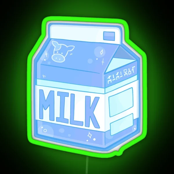 Lon Lon Ranch Milk Carton RGB Neon Sign