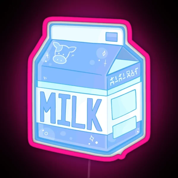 Lon Lon Ranch Milk Carton RGB Neon Sign