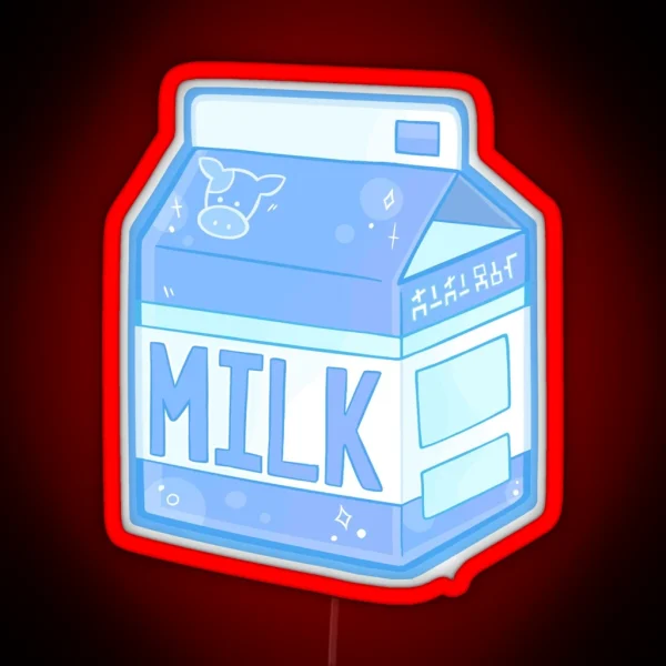 Lon Lon Ranch Milk Carton RGB Neon Sign