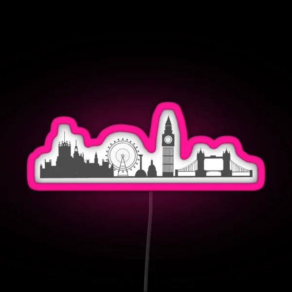 London Cityscape RGB Neon Sign