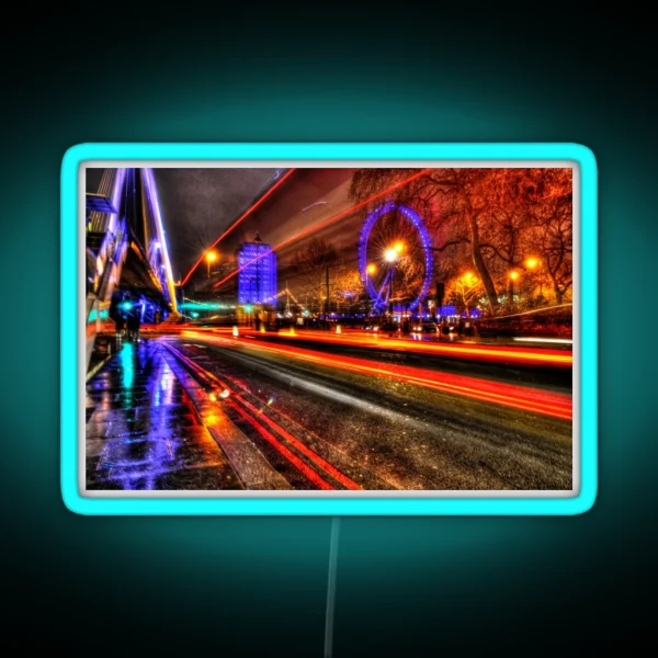 London Lights Long Exposure RGB Neon Sign