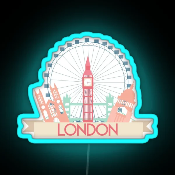 London RGB Neon Sign