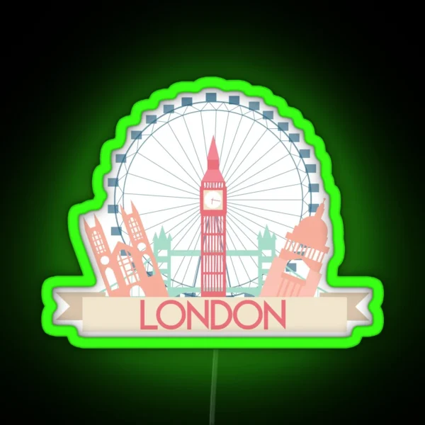 London RGB Neon Sign