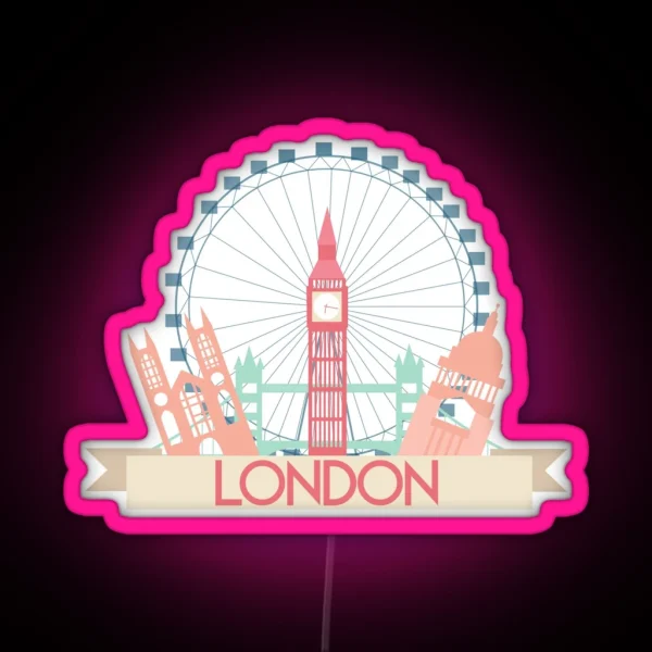 London RGB Neon Sign