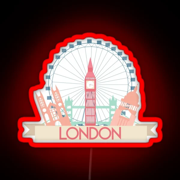 London RGB Neon Sign