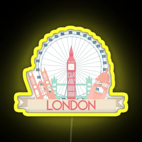 London RGB Neon Sign