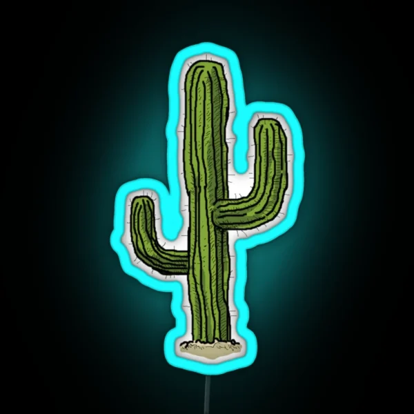 Lonely Cactus RGB Neon Sign