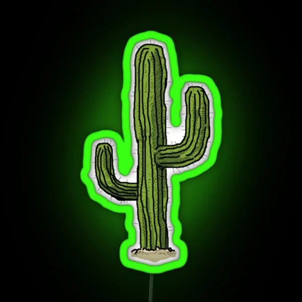 Lonely Cactus RGB Neon Sign