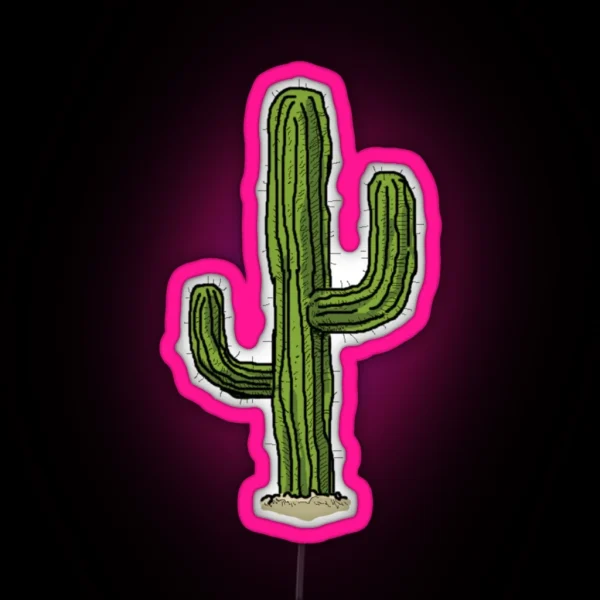 Lonely Cactus RGB Neon Sign