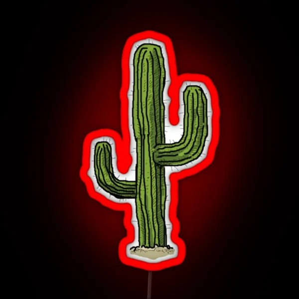 Lonely Cactus RGB Neon Sign