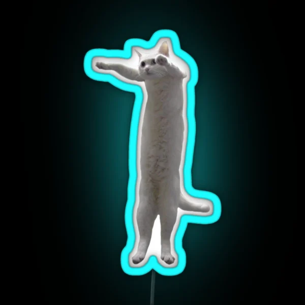 Long Cat RGB Neon Sign