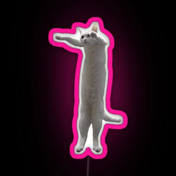 Long Cat RGB Neon Sign