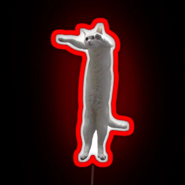 Long Cat RGB Neon Sign