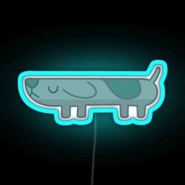 Long Dog RGB Neon Sign