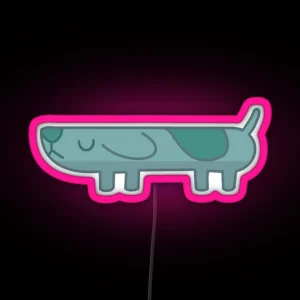 Long Dog RGB Neon Sign