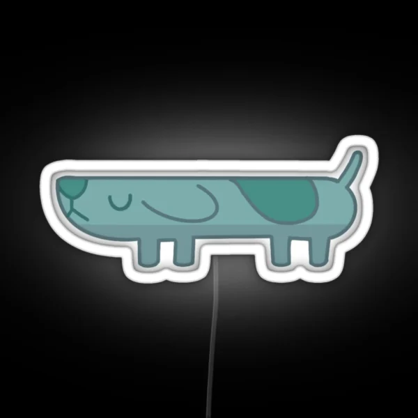 Long Dog RGB Neon Sign