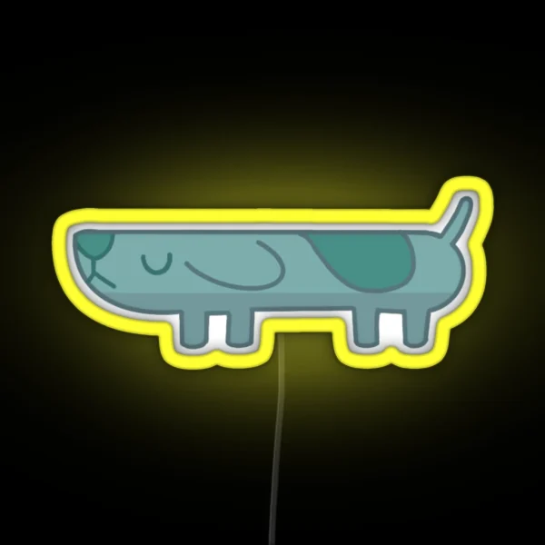 Long Dog RGB Neon Sign