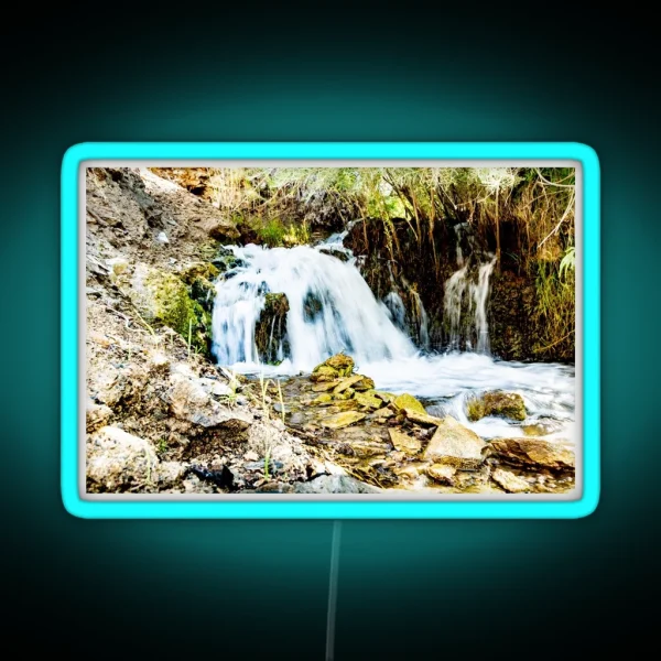 Long Exposure Creek Water RGB Neon Sign