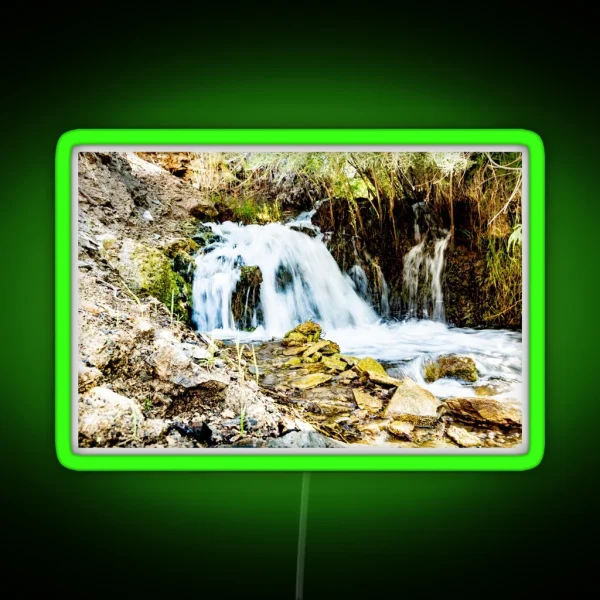 Long Exposure Creek Water RGB Neon Sign