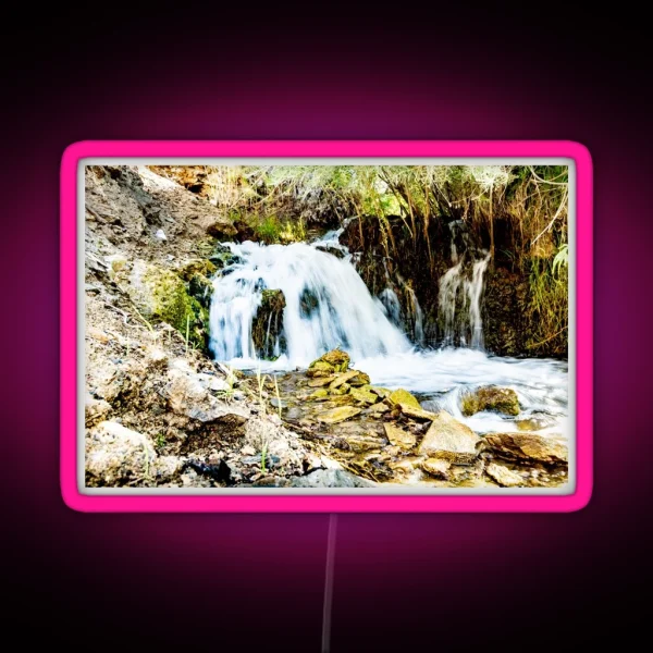 Long Exposure Creek Water RGB Neon Sign