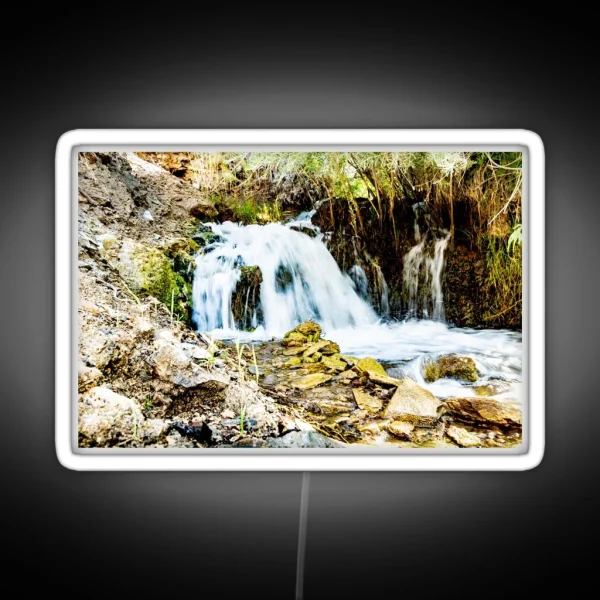 Long Exposure Creek Water RGB Neon Sign
