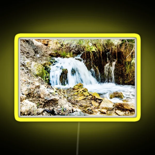 Long Exposure Creek Water RGB Neon Sign