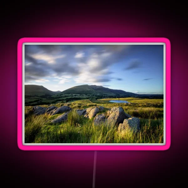 Long Exposure Of Blencathra RGB Neon Sign