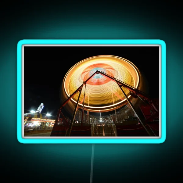 Long Exposure Photo Of Fair In Sunland California RGB Neon Sign