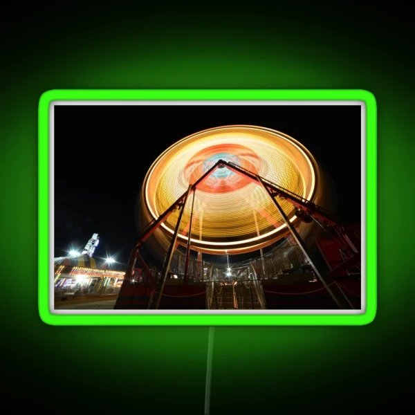 Long Exposure Photo Of Fair In Sunland California RGB Neon Sign