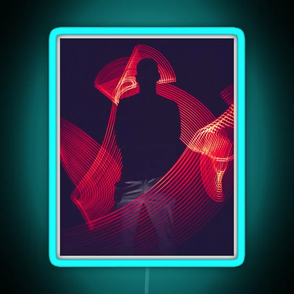 Long Exposure Photo RGB Neon Sign