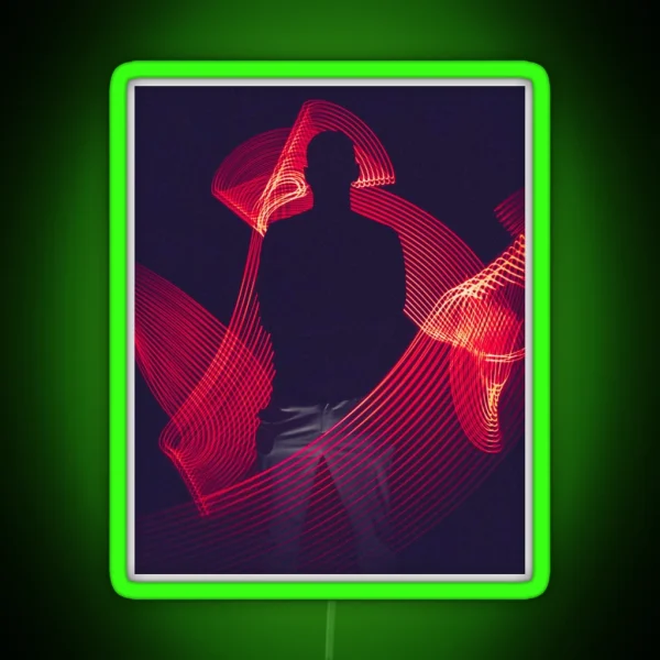 Long Exposure Photo RGB Neon Sign