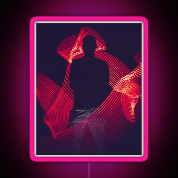 Long Exposure Photo RGB Neon Sign