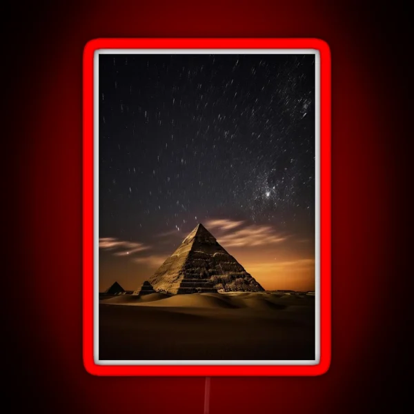 Long Exposure Pyramids RGB Neon Sign